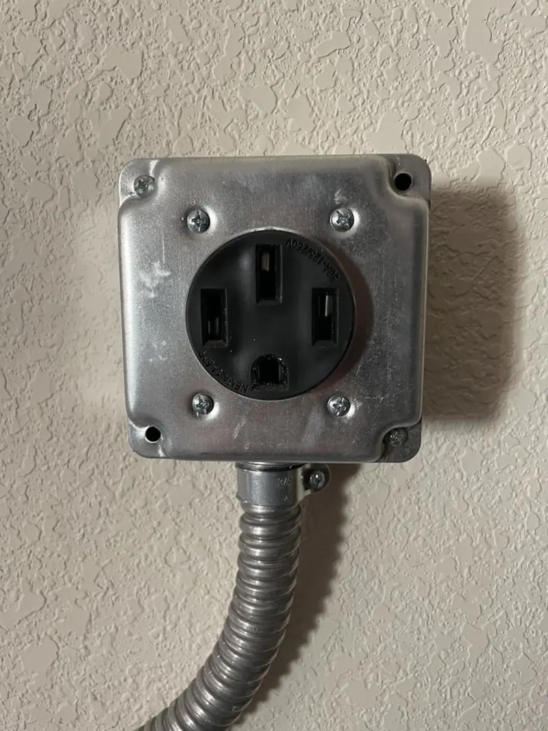 NEMA 14-50 outlet installed for Electrical Panel Upgrade in Pearl River